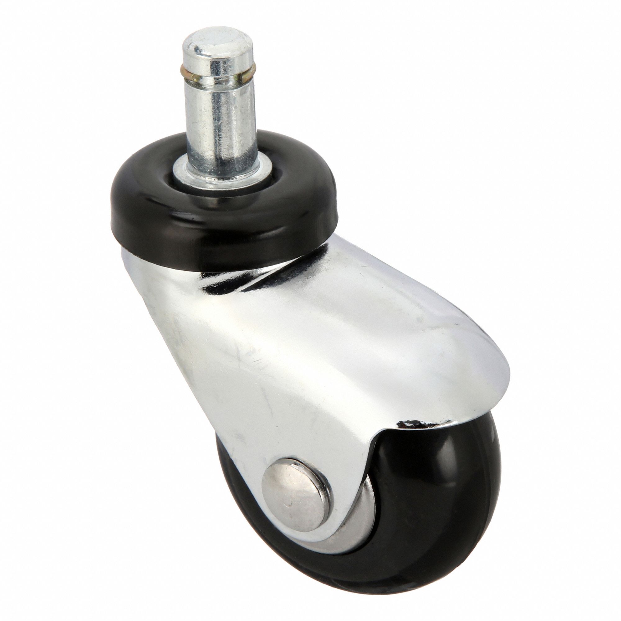 Stem Caster, Swivel, 2" Wheel Dia.