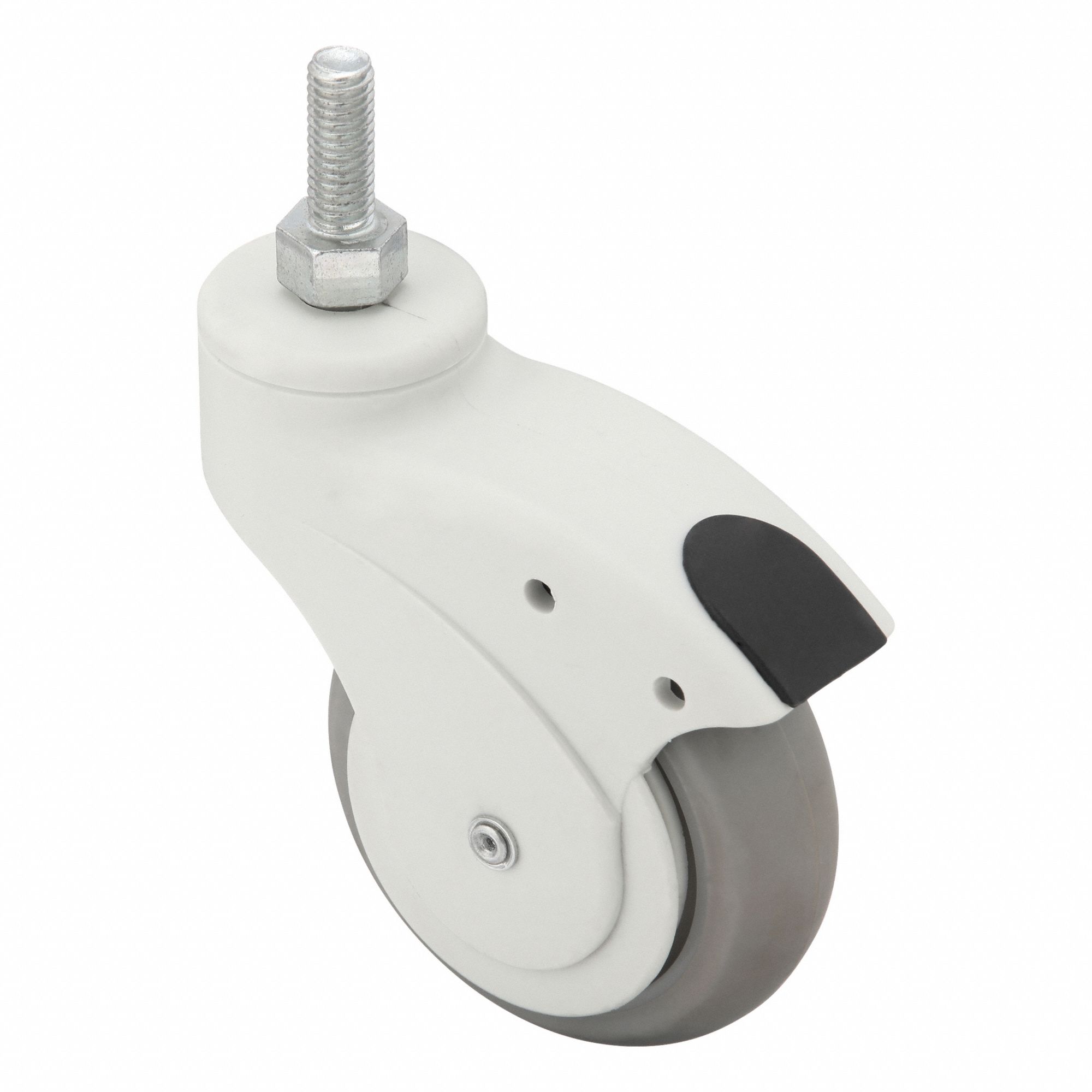Stem Caster, Swivel, 3" Wheel Dia.