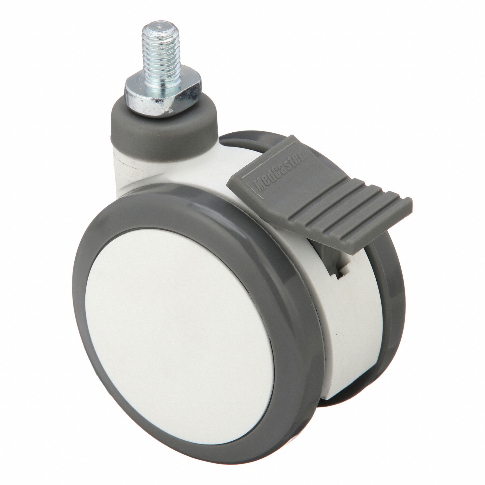 Stem Caster, Swivel, 3" Wheel Dia.