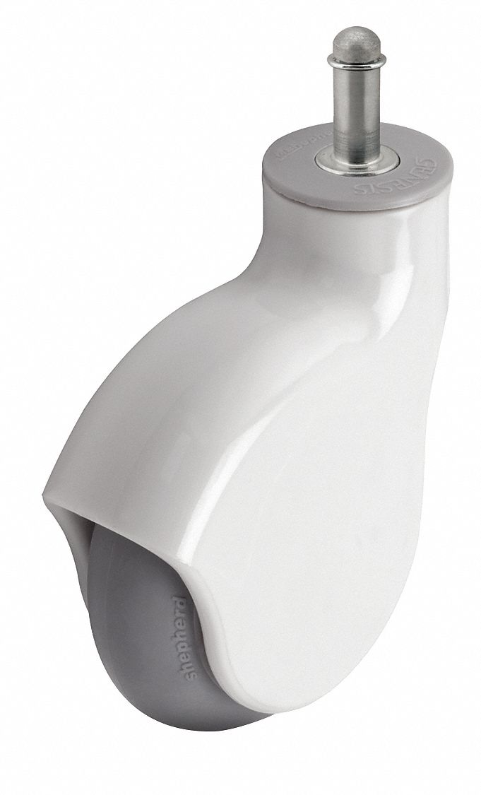 Stem Caster, Swivel, 4" Wheel Dia.