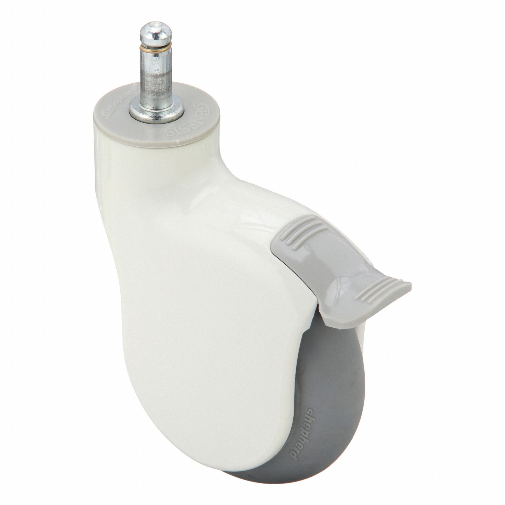 Stem Caster, Swivel, 4" Wheel Dia.