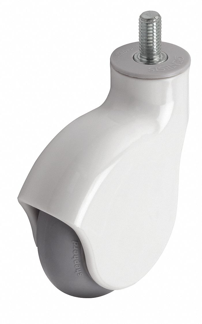 Stem Caster, Swivel, 4" Wheel Dia.