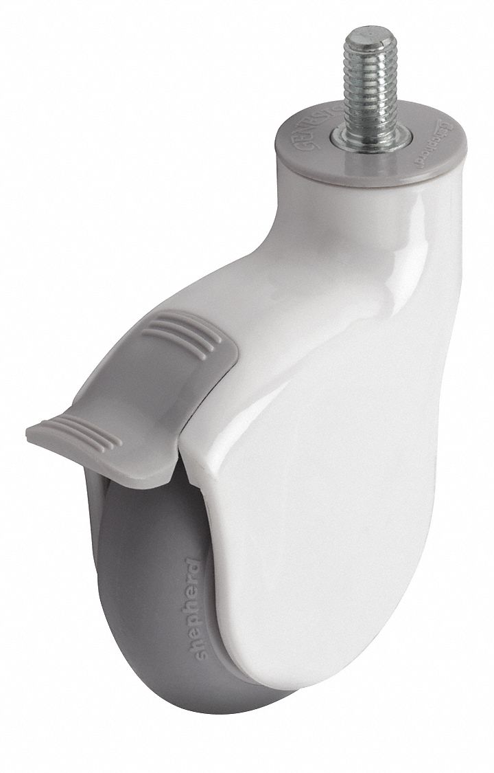 Stem Caster, Swivel, 4" Wheel Dia.