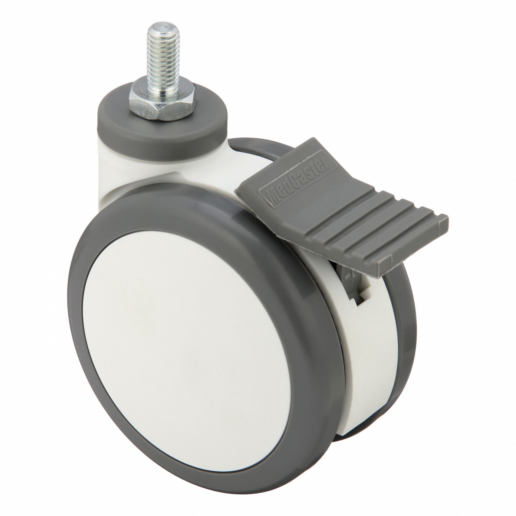 Stem Caster, Swivel, 5" Wheel Dia.