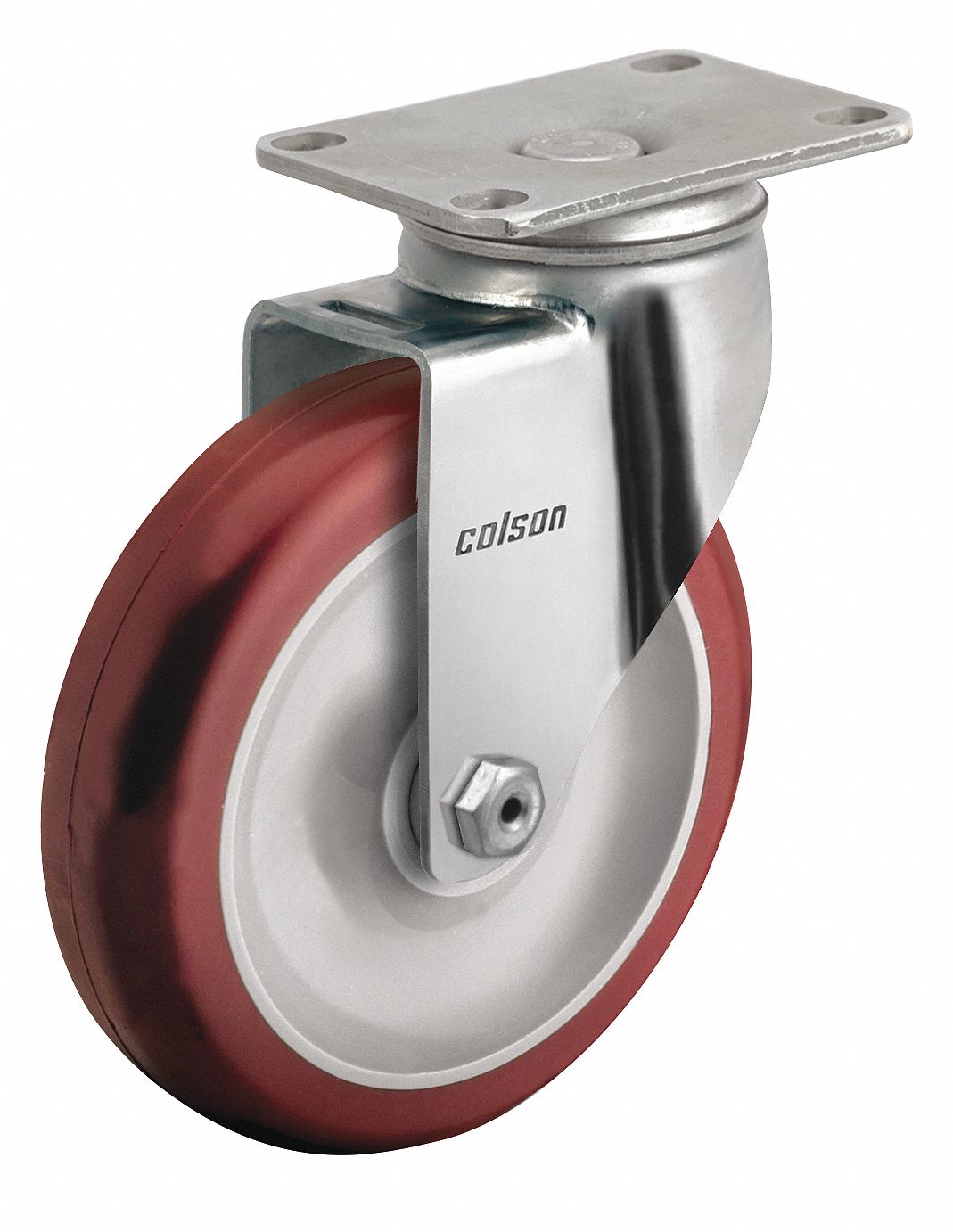 COLSON, 5 in Wheel Dia., 300 lb, Standard Plate Caster 56HE272.05456.944 Grainger