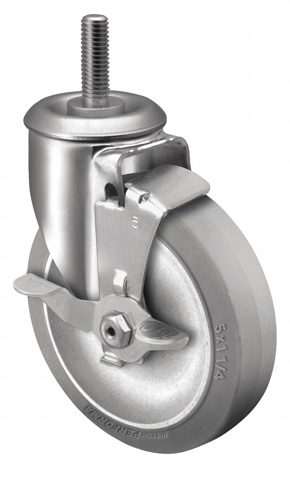 COLSON, 3 1/2 in Wheel Dia., 250 lb, General Purpose Threaded Stem