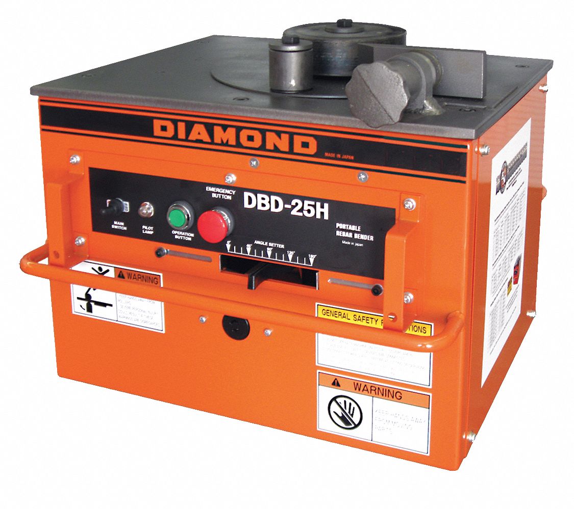 BN PRODUCTS USA Portable Rebar Bender, Electrical 56HF07DBD25H