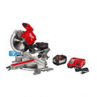 MITRE SAW KIT, CORDLESS, 18V, 12 IN DIA, ⅝ IN ARBOUR, 3500 RPM, 55 °  TO 60 °  MITRE