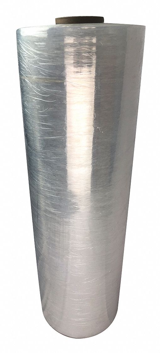 Stretch Wrap: 80 ga Gauge, 30 in Overall Wd, 6,000 ft Overall Lg, Clear, Cast Stretch Wrap, 20 PK