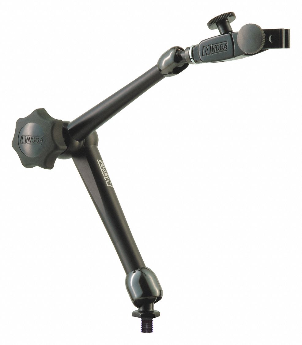 Arm Only: Non-Magnetic Base, Articulating Arm, 0 lbf Holding Power, Fine Adjust Top (FAT)