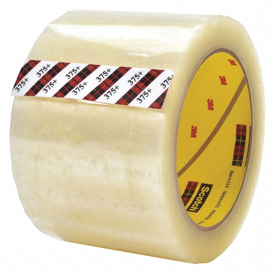 BOX SEALING TAPE,375,HIGH TACK,CLEAR,PK6