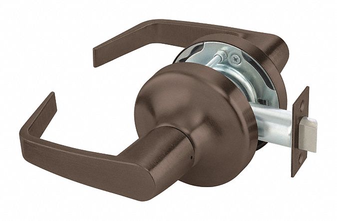 Door Lockset: Passage Lever Locksets, Bronze, ADA Compliant