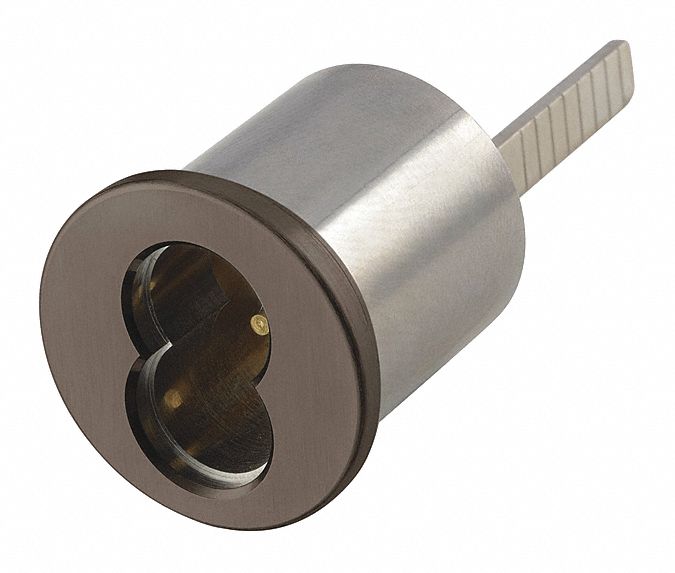 Lockset Cylinder: Mortise, Large Format Interchangeable Core Cylinder, Bronze