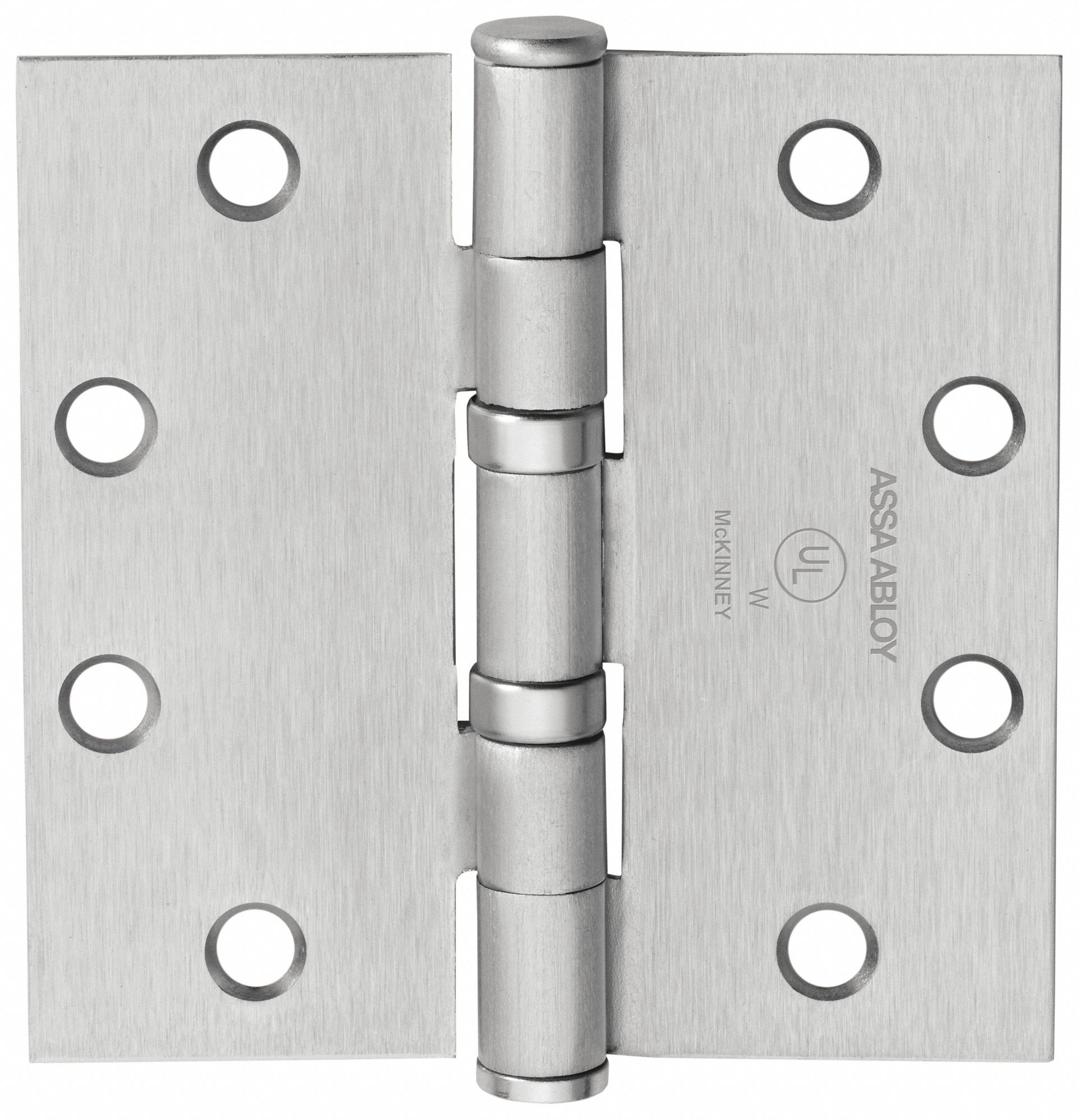 MCKINNEY, Brass, Satin Chrome, Hinge 56HL135X4 1/2 TA2714 26D Grainger