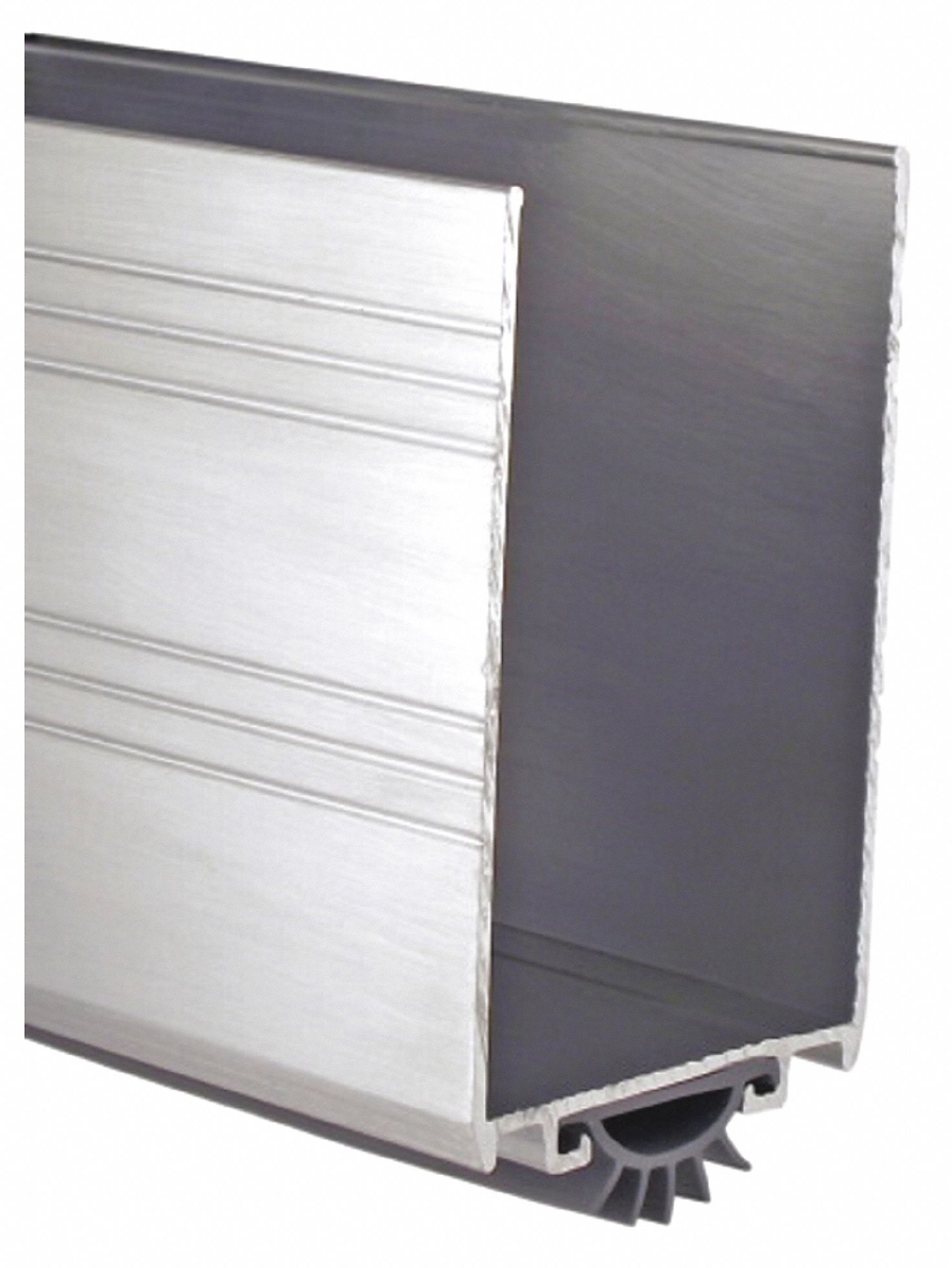 Door Shoe: Aluminum, 36 in Lg, 1 3/4 in Wd, Aluminum