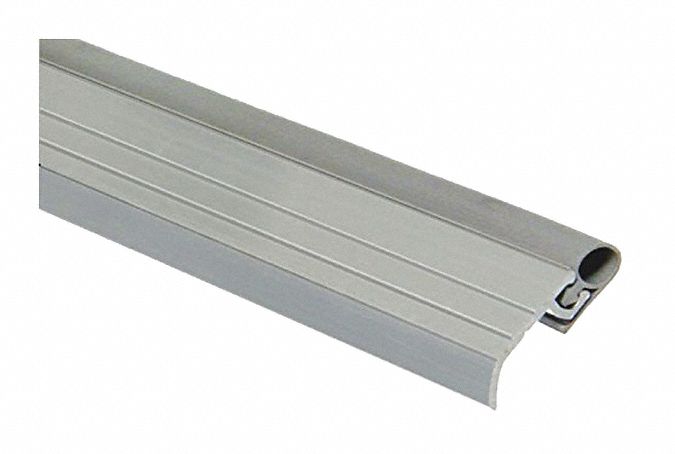 Door Weatherstripping: Aluminum, 84 in Lg, 1 1/16 in Wd, Aluminum