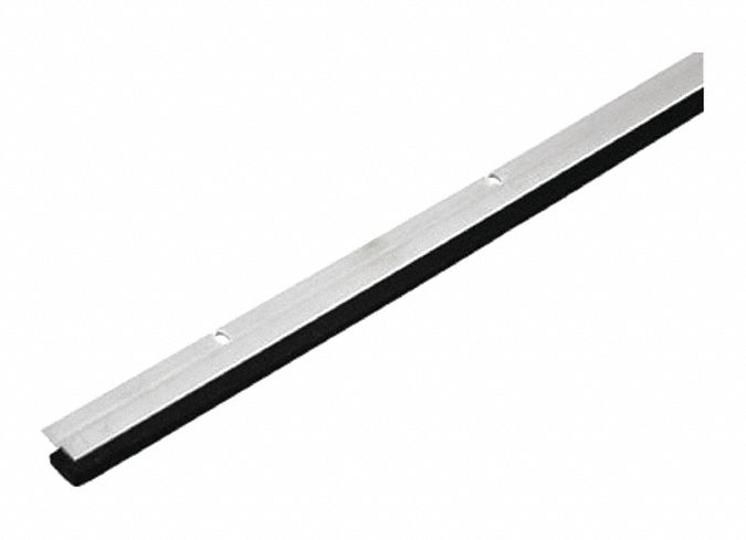 Door Weatherstripping: Single Fin Insert, 36 in Lg, 1 1/4 in Wd, 3/16 in Ht