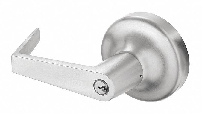 Mechanical Exit Device Trim: 48 in Max Door Wd, Chrome