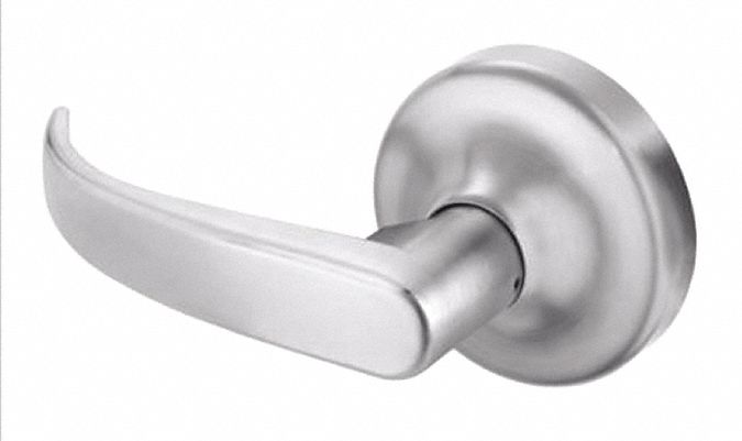 Mechanical Exit Device Trim: 48 in Max Door Wd, Chrome