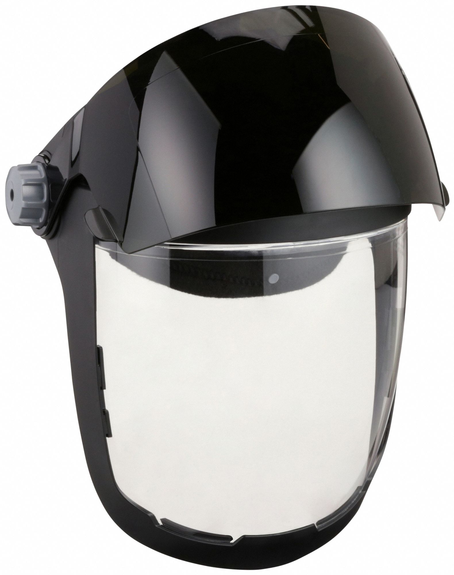 FACESHIELD, FULL FRAME, RATCHET, W5, BLK/CLEAR/SHADE 5 IR, ANTI-FOG, PC, CSA, X-LARGE