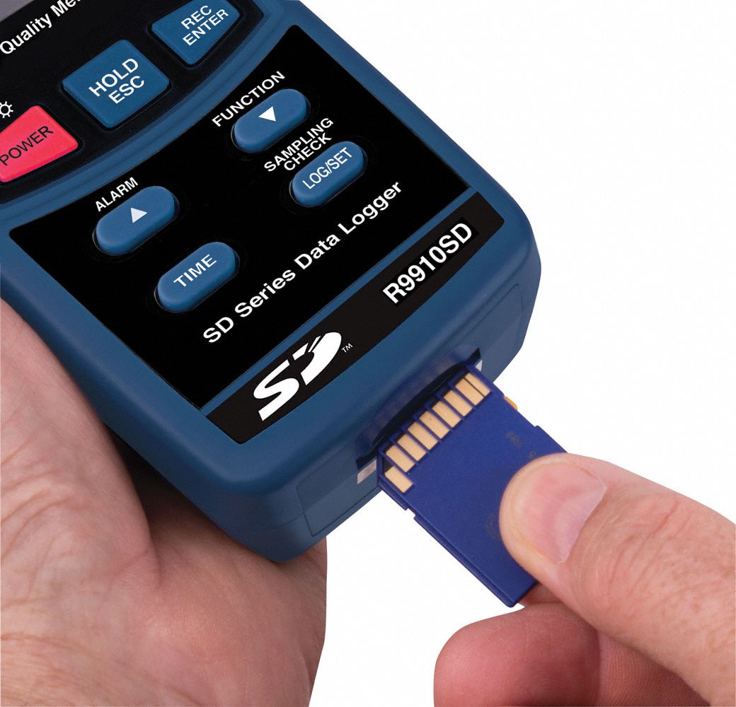 REED INSTRUMENTS Indoor Air Quality Analyzer LCD, CO Range 0 to 1000, 32° to 122°F 56HN61