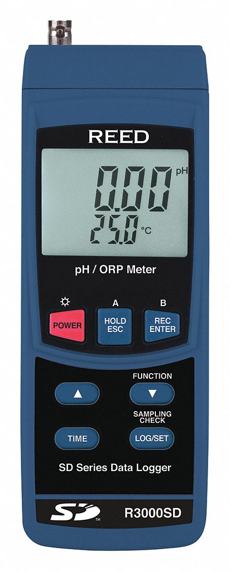 PH/ORP DATA LOGGER, LCD, ELECTRODE ONLY, TEMP 0 ° C TO 50 ° C, 36 IN L