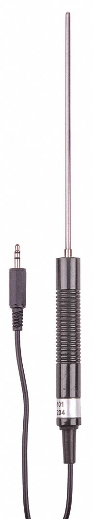 PT100 RTD TEMPERATURE PROBE, 9.7 IN PROBE HANDLE L, 5.9 IN PROBE L, 0.12 IN PROBE DIA