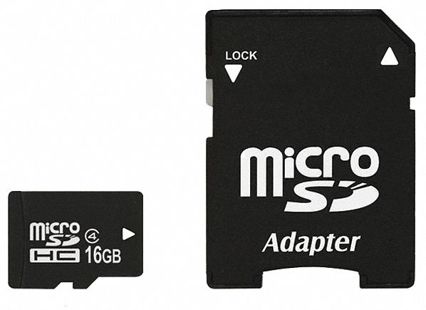 REED INSTRUMENTS MICRO SD MEMORY CARD WITH ADAPTER, 16 GB, SPEED CLASS 4 -  Flash Cards and Memory Sticks - REERSD16GB