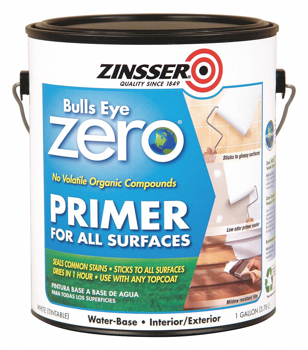 ZINSSER Exterior Interior White Primer 56HR18 249020 Grainger   56HR18 AS01