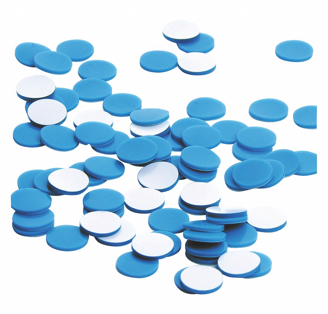 Cap, 9 mm Dia, Natural, PK100