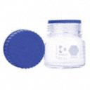 Wide Mouth Round Bottle, Media, Glass, 500 mL, Clear, 4 PK