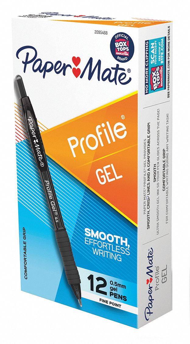 Gel Pens Textured Plastic PK12