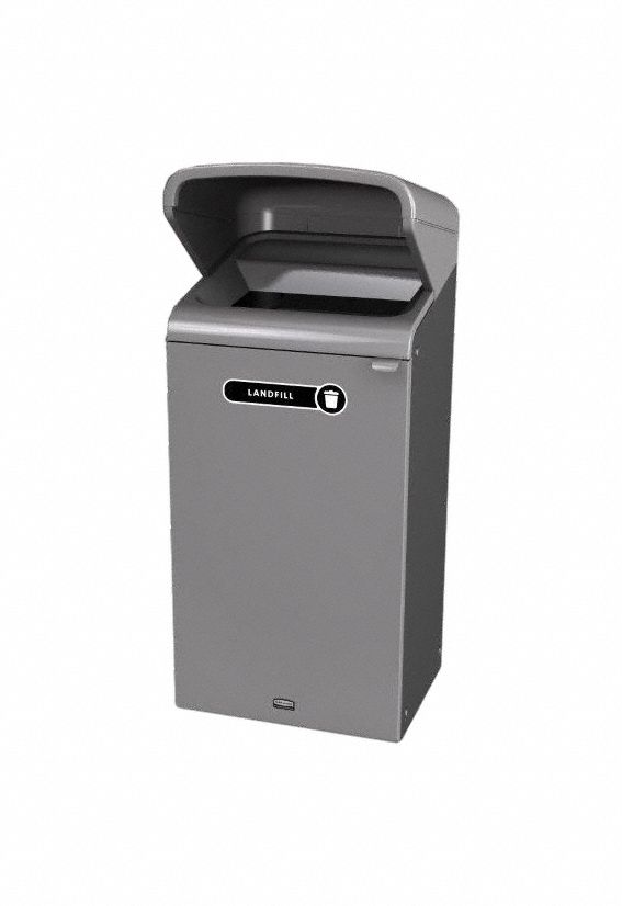 Recycling Container,Gray,Landfill