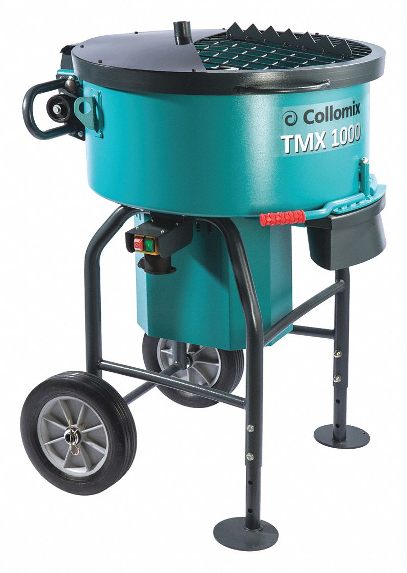 COLLOMIX Wheelbarrow Mixer, 211/16HP, 291/2" dia. 56HU60TMX1000