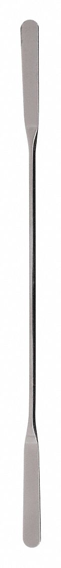 Spatula: Spatula, Non-Sterile, Stainless Steel, 8 7/8 in Overall Lg, 2 in Overall Wd, Mirror, Silver