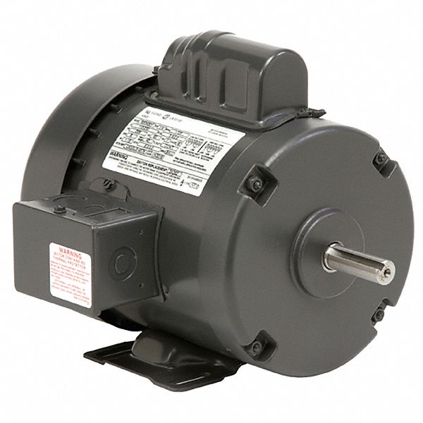 General Purpose Motor: Single Phase, 1/2 hp, 100-120V AC, 56 Frame Size, 1, 725 RPM, 6174