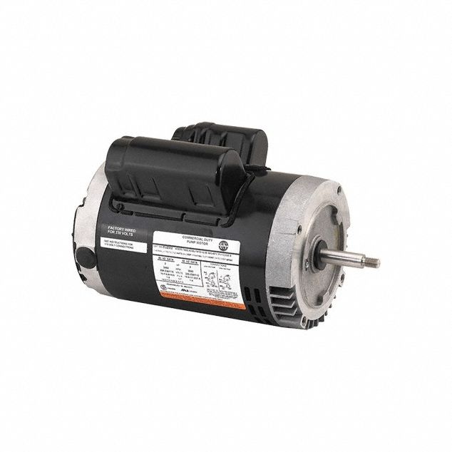 Pump Motor: Open Dripproof, Face Mounting, 3 HP, 3, 450 Nameplate RPM, 208-230V AC, 1
