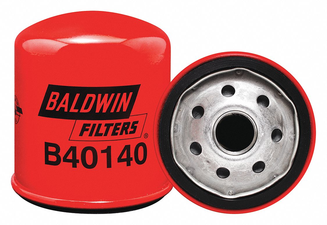 Oil Filter: B40140, M20-1.50 Thread Size, 3 1/2 in Overall Ht, 3 1/16 in Outside Dia