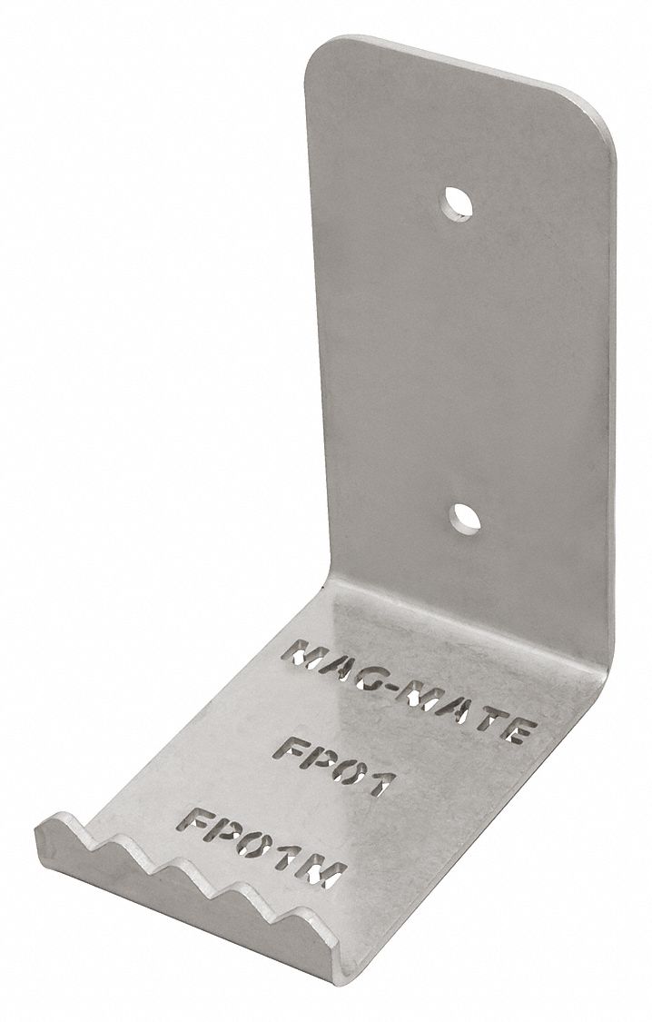 Door Pull Plate: 2 1/2 in Wd, 5 in Ht, Stainless Steel