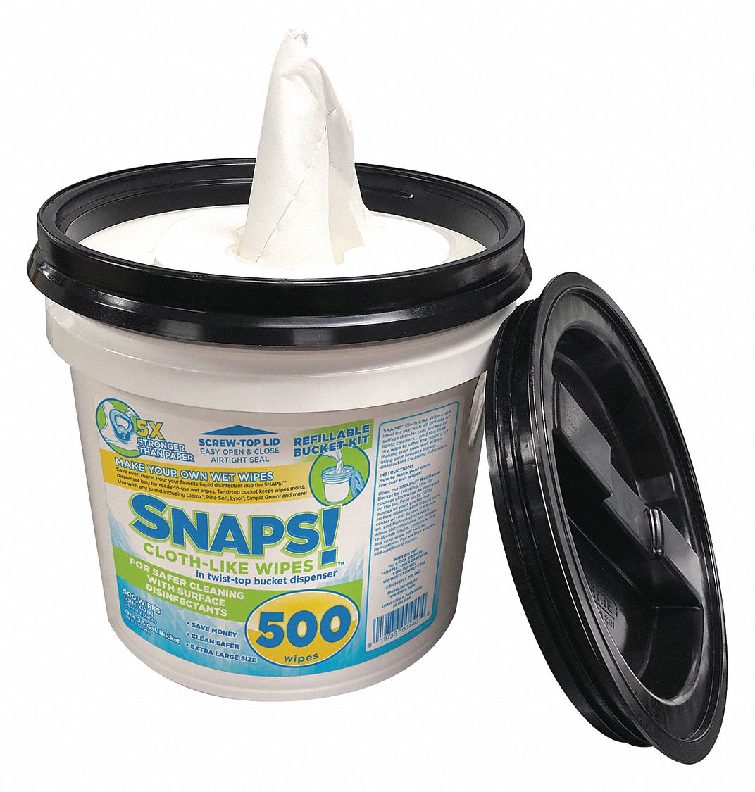 SNAPS Dry Wipe Roll, Super Heavy, 7 in x 10 in, Number of Sheets 500