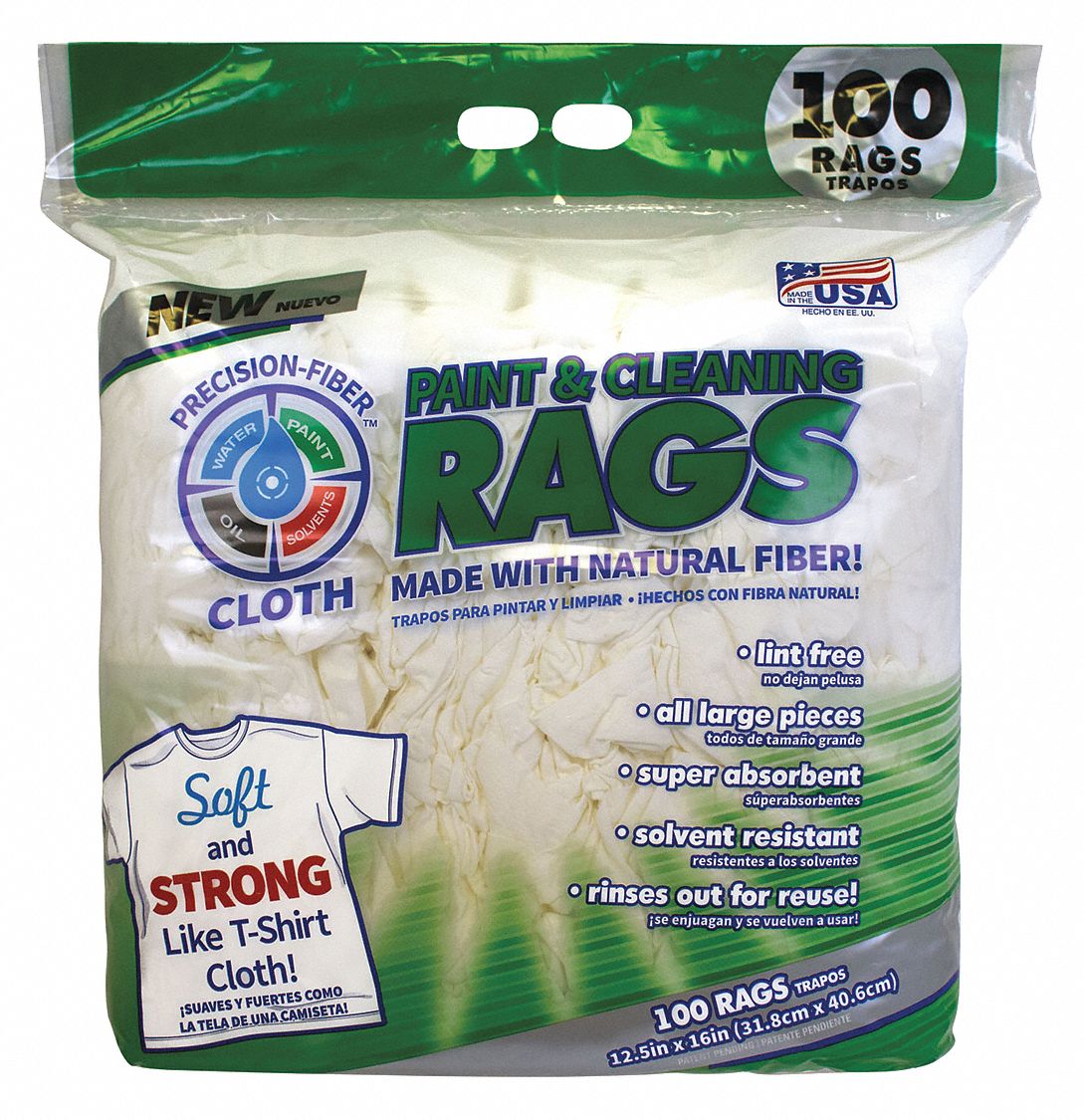 Dry Wipe, General Purpose, White, PK250