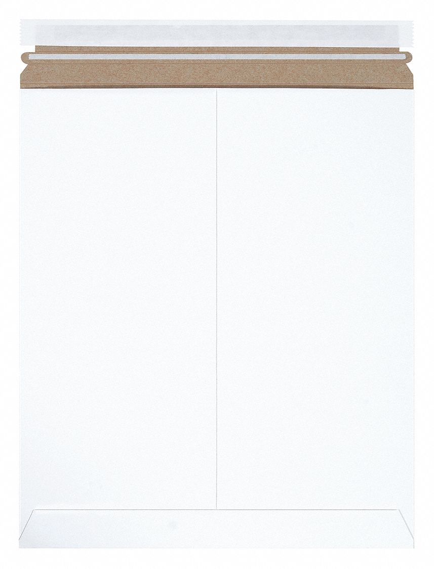 Mailer Envelopes: 12 3/4 in x 15 in, 12 in x 15 in, 0.02 in Material Thick, With Tear Strip, 100 PK
