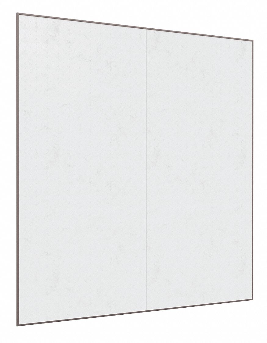 Gloss-Finish Glass Dry Erase Board, Wall Mounted, 72 inH x 96 inW, White