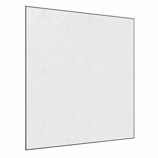 Gloss-Finish Glass Dry Erase Board, Wall Mounted, 72 inH x 96 inW, White