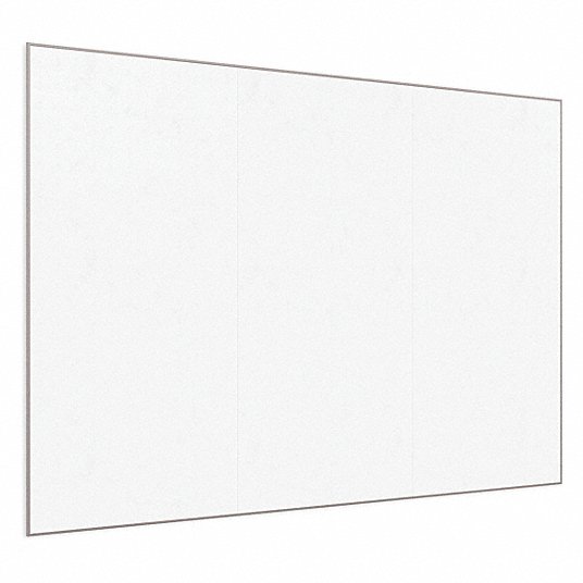 Gloss-Finish Glass Dry Erase Board, Wall Mounted, 72 inH x 144 inW, White