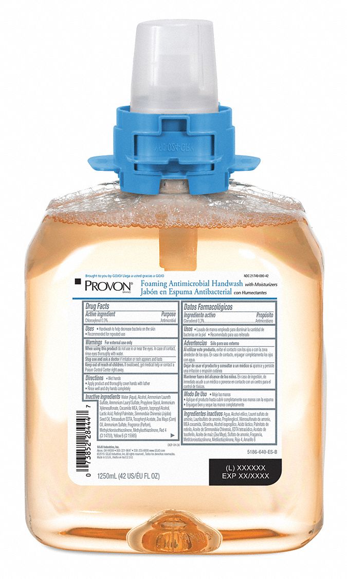 PROVON Unscented, Foam, Hand Soap, 1,250 mL, Cartridge, FMX12™, PK 4