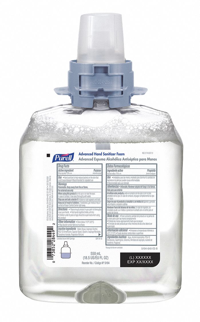 Purell foam deals hand sanitizer refill