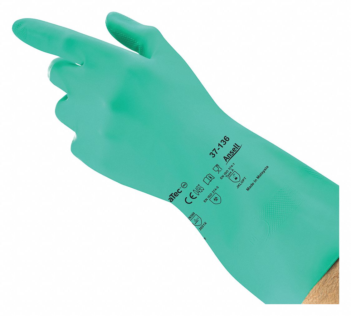 13.58 mil Glove Thick, 12 in Glove Lg, Gloves 56JR0337136 Grainger