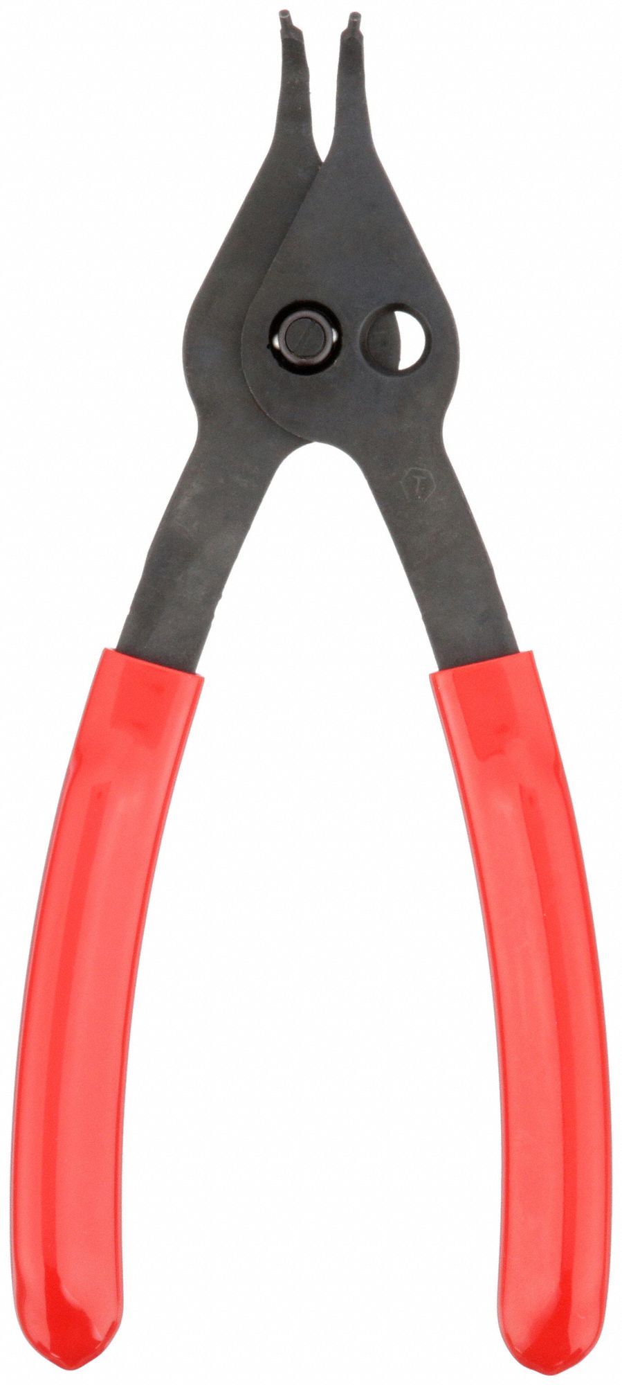 Retaining Ring Plier: External/Internal, For 1 1/16 in to 1 3/4 in Bore Dia, 0.07 in Tip Dia, Manual