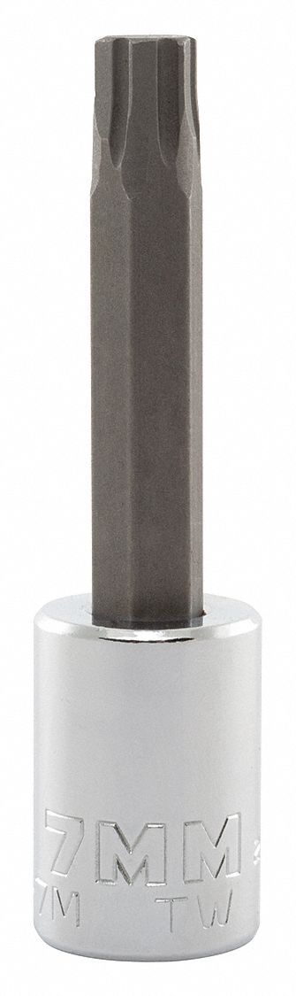 PROTO, 3/8 in Drive Size, Hex Tip, Socket Bit - 56JT02|J4990R-7M